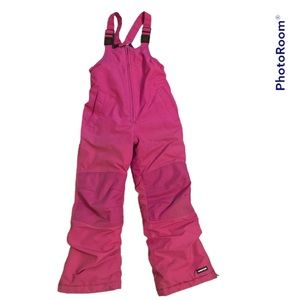 Lands’ End Kids Squall Waterproof Iron Knee Bib Snow Pants Size 6